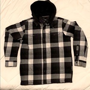 Hurley Light Jacket | Black/White/Grey Plaid